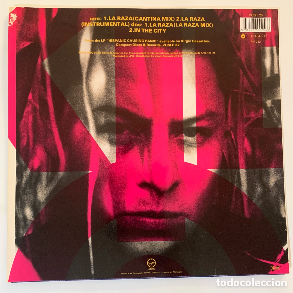 Discos de vinilo: Lote lp Kid Frost - Hispanic Causing Panic y maxi 12&rsquo;&rsquo; la raza - Foto 3