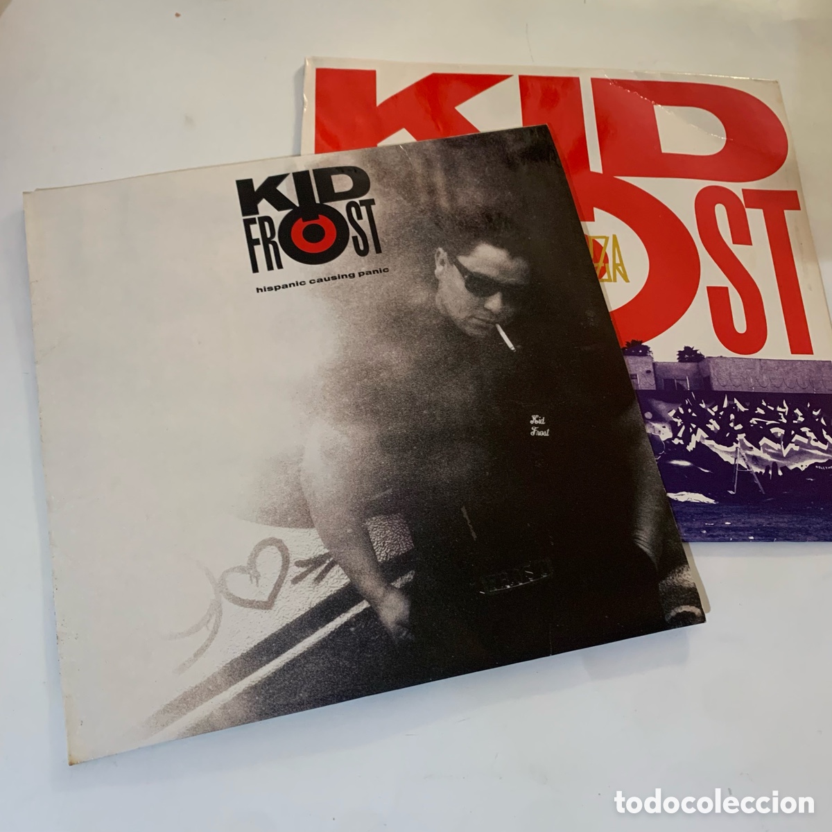 Discos de vinilo: Lote lp Kid Frost - Hispanic Causing Panic y maxi 12&rsquo;&rsquo; la raza - Foto 1