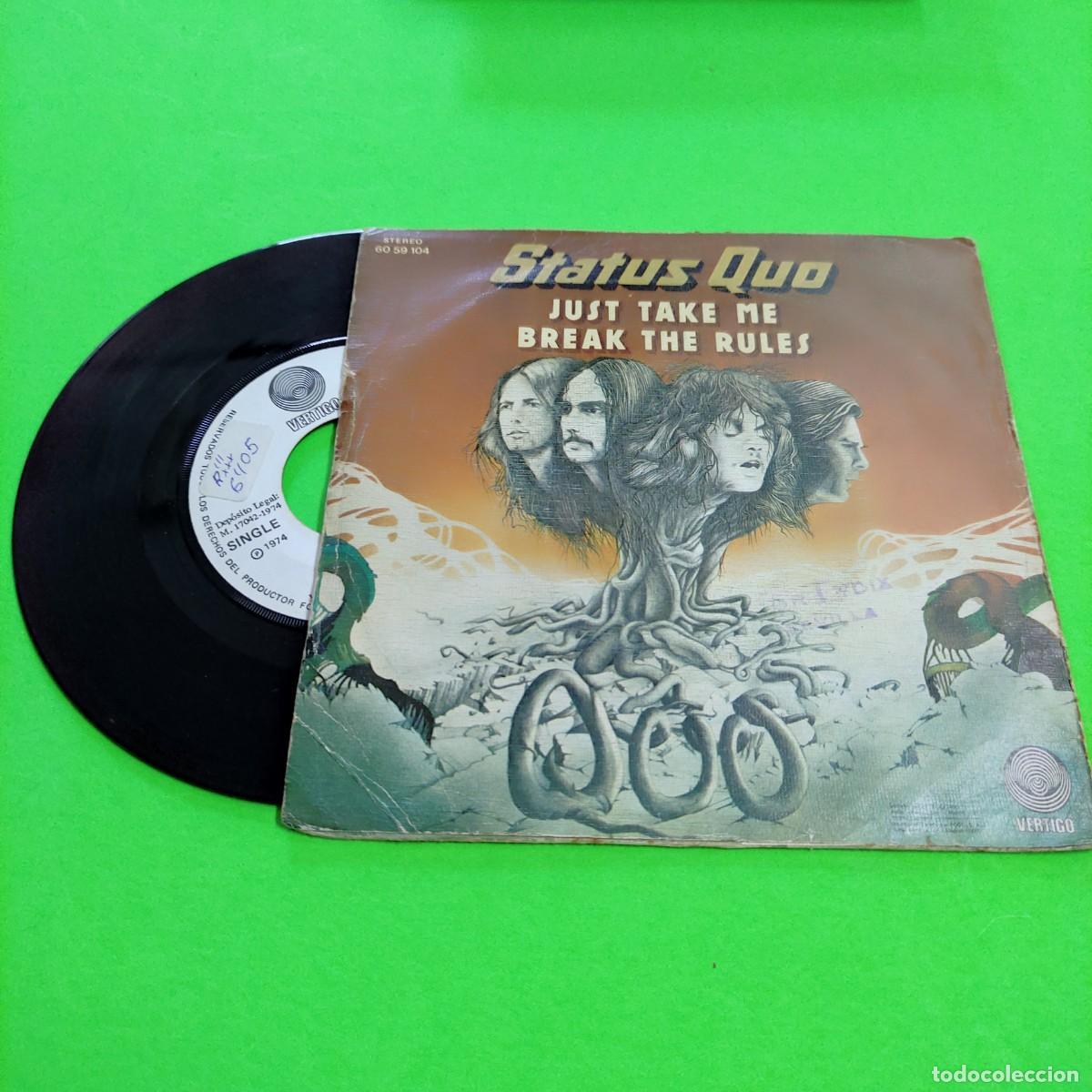 Discos de vinilo: STATUS QUO ** JUST TAKE ME * ** SINGLE VINILO ** JUANI - Foto 2