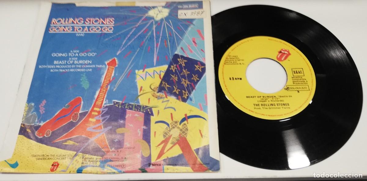 Discos de vinilo: SCO28-Rolling Stones - Going To A Go Go (Live) (7&rdquo;, Single) - Foto 2