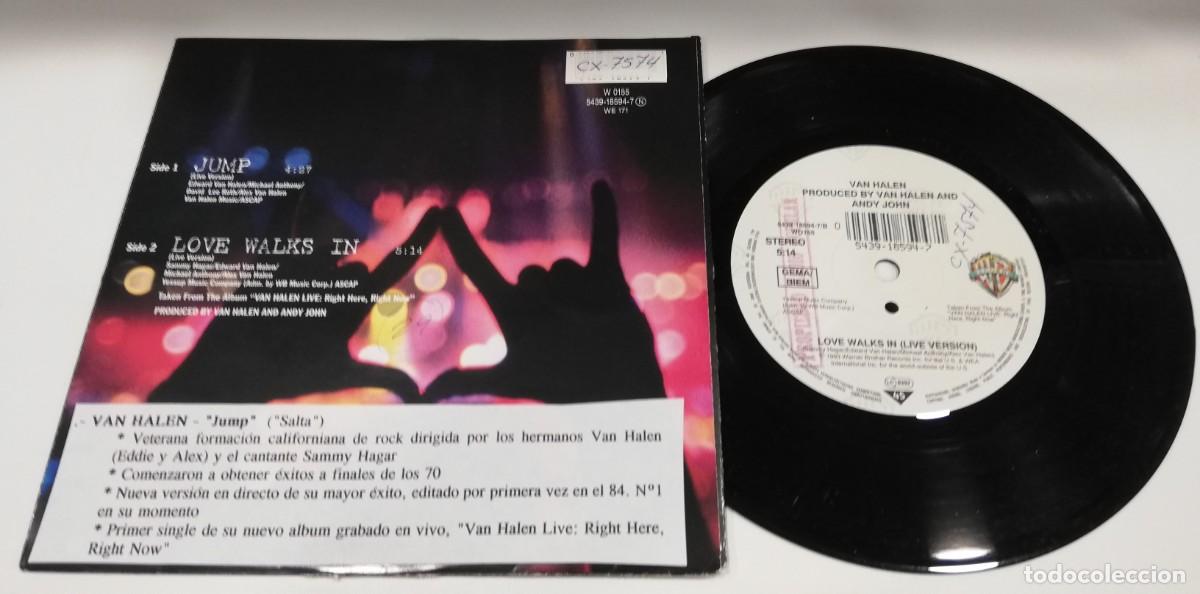 Discos de vinilo: SCO28-Van Halen - Live: Jump (7&rdquo;, Single) - Foto 2