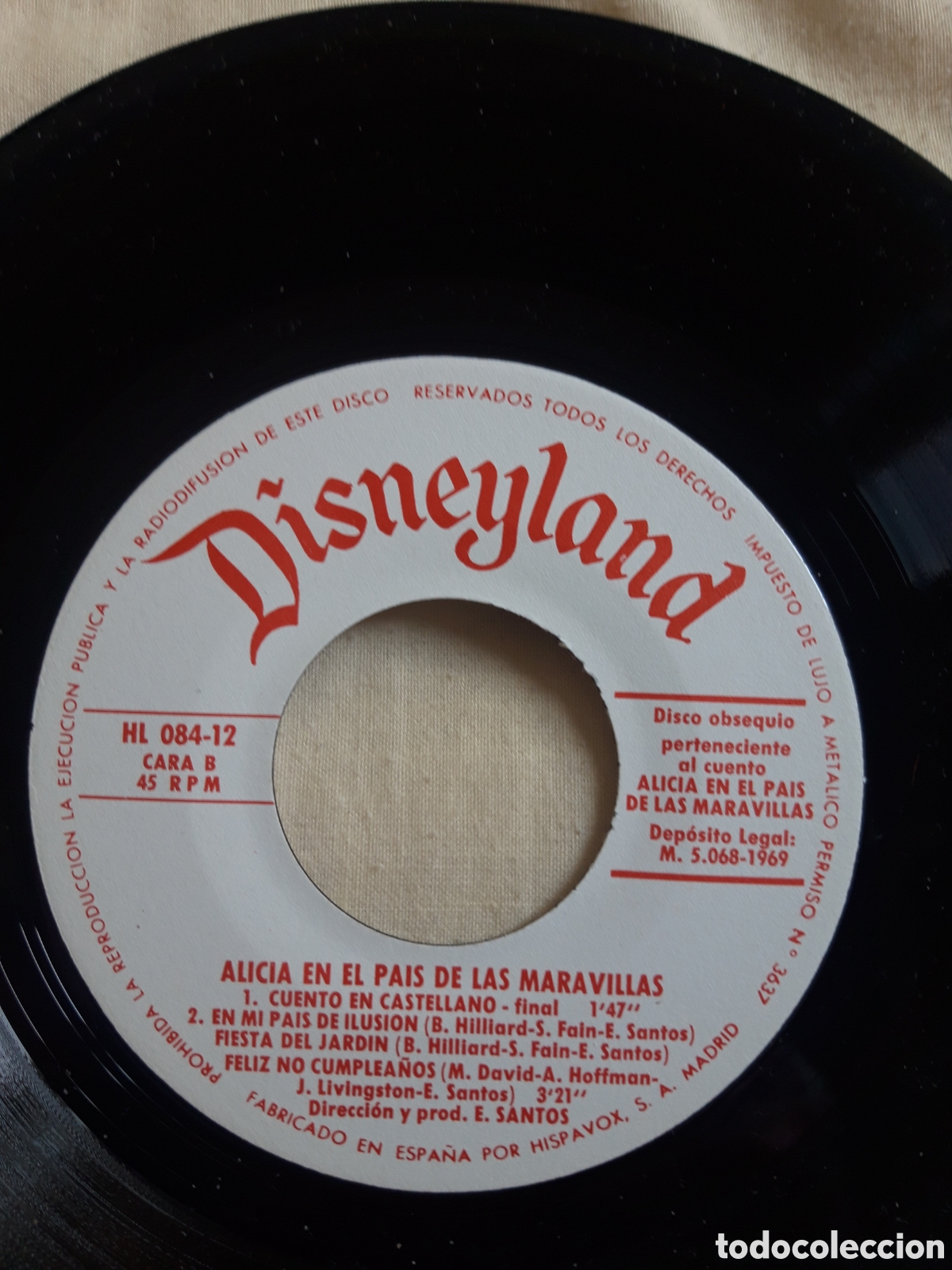 Discos de vinilo: Singles Disney a&ntilde;o 1969 - Foto 2