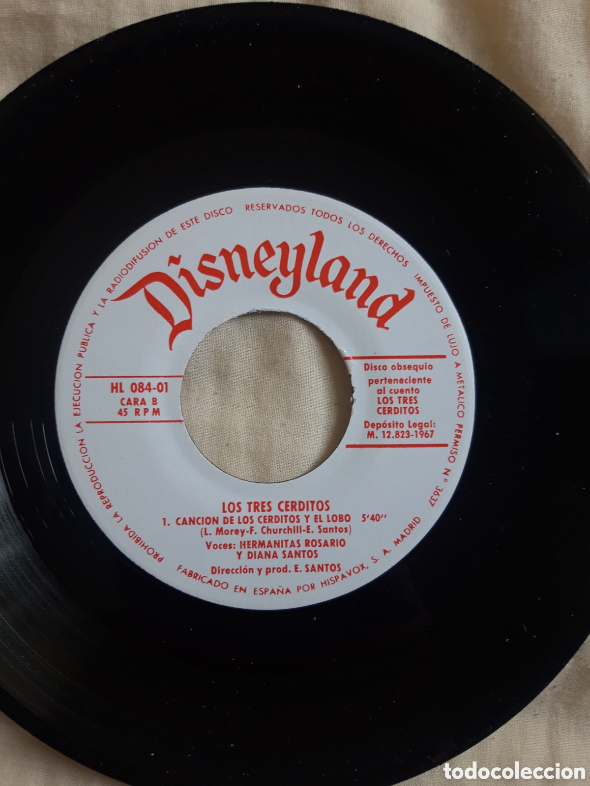 Discos de vinilo: Singles Disney a&ntilde;o 1969 - Foto 7