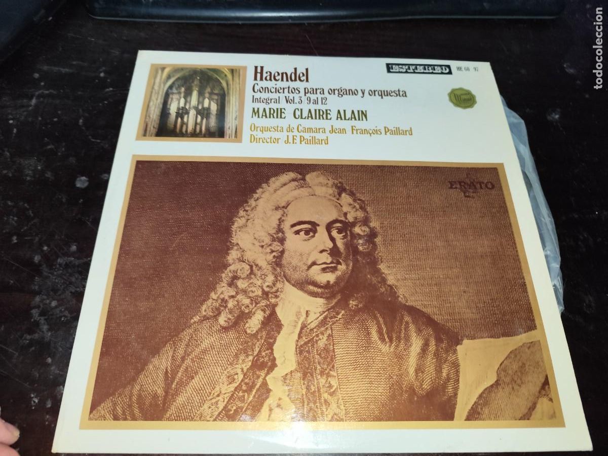 Discos de vinil: CONCIERTOS PARA ORGANO Y ORQUESTA / HAENDEL / PAILLARD / R13 / HISPAVOX