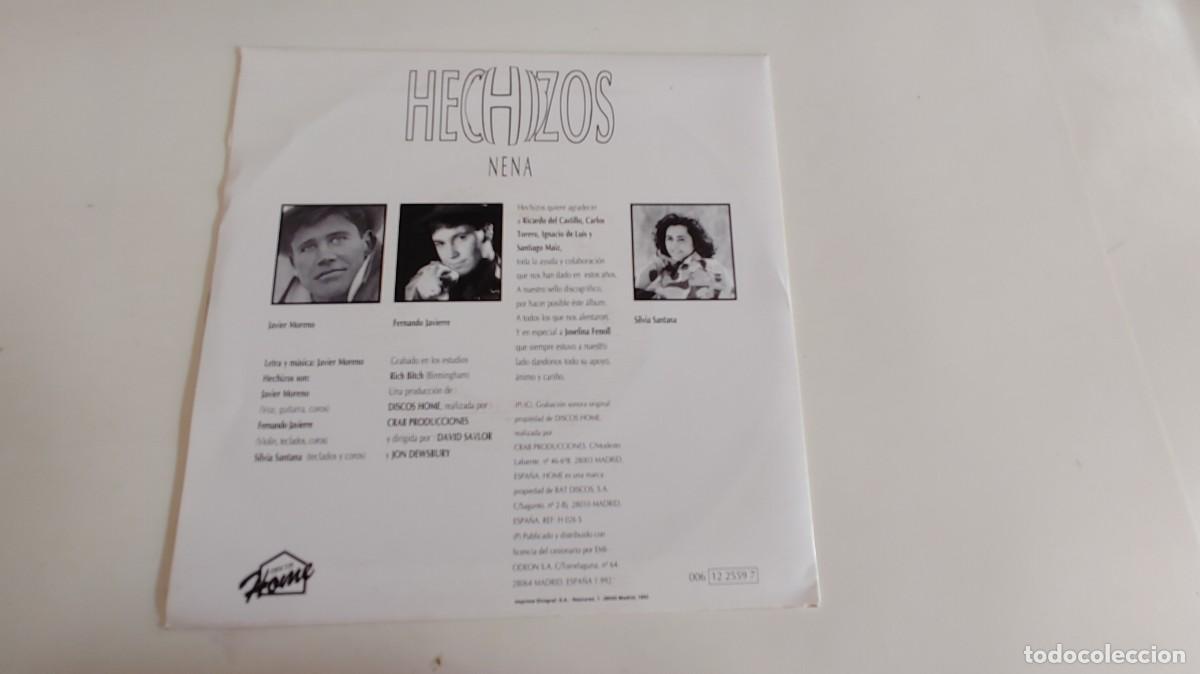 Discos de vinilo: HECHIZOS-SINGLE NENA-MISMA CARA - Foto 2