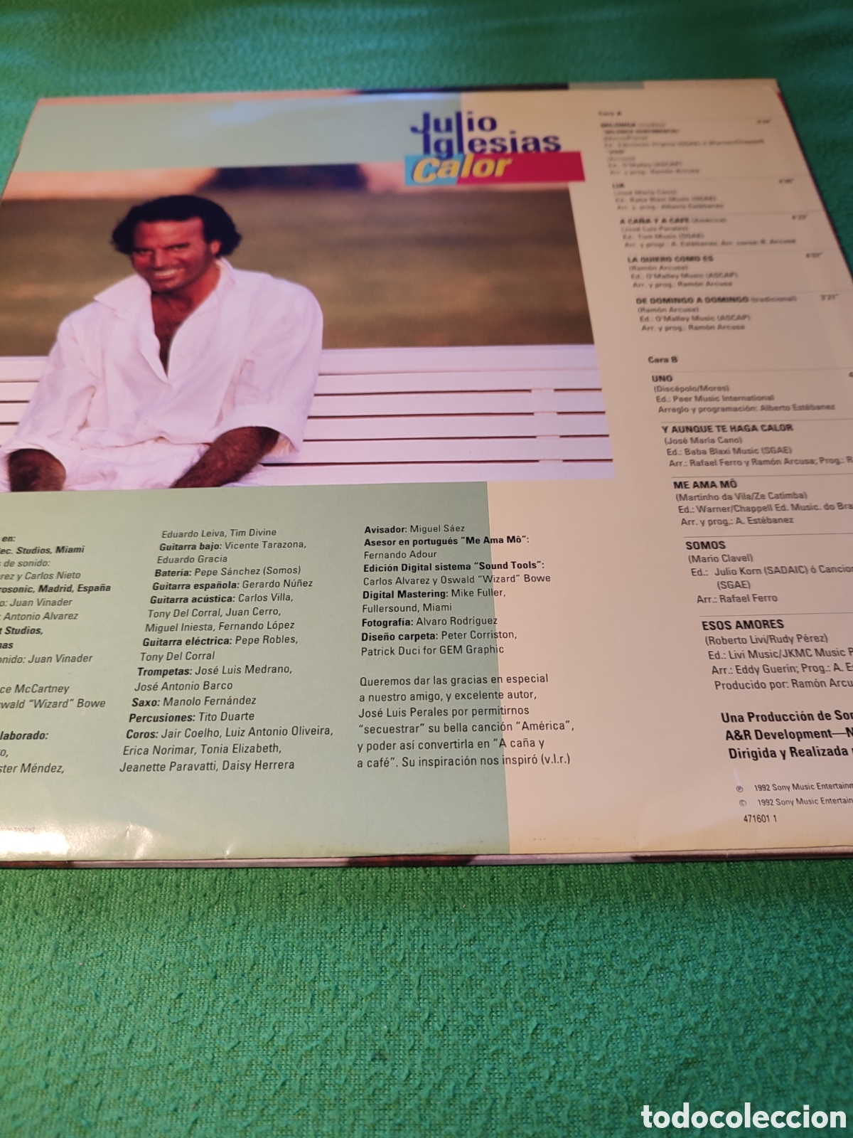 Discos de vinilo: Julio Iglesias - Calor Vinilo Lp - Foto 2