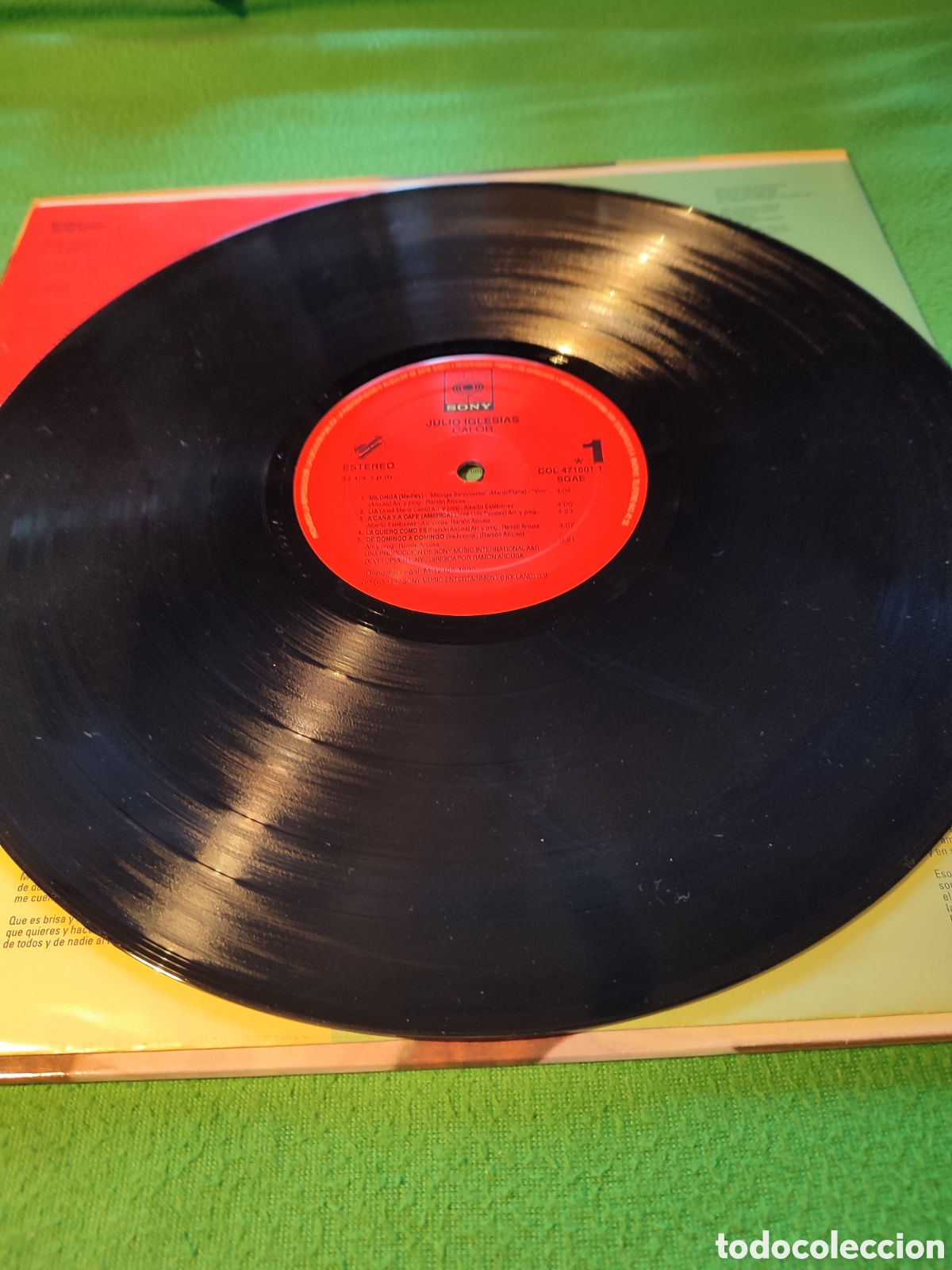 Discos de vinilo: Julio Iglesias - Calor Vinilo Lp - Foto 3