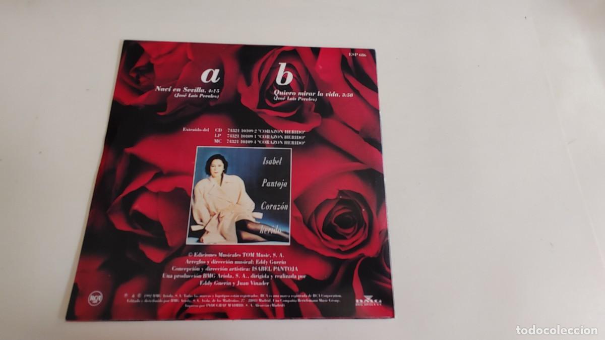 Discos de vinilo: ISABEL PANTOJA-SINGLE NACI EN SEVILLA - Foto 2