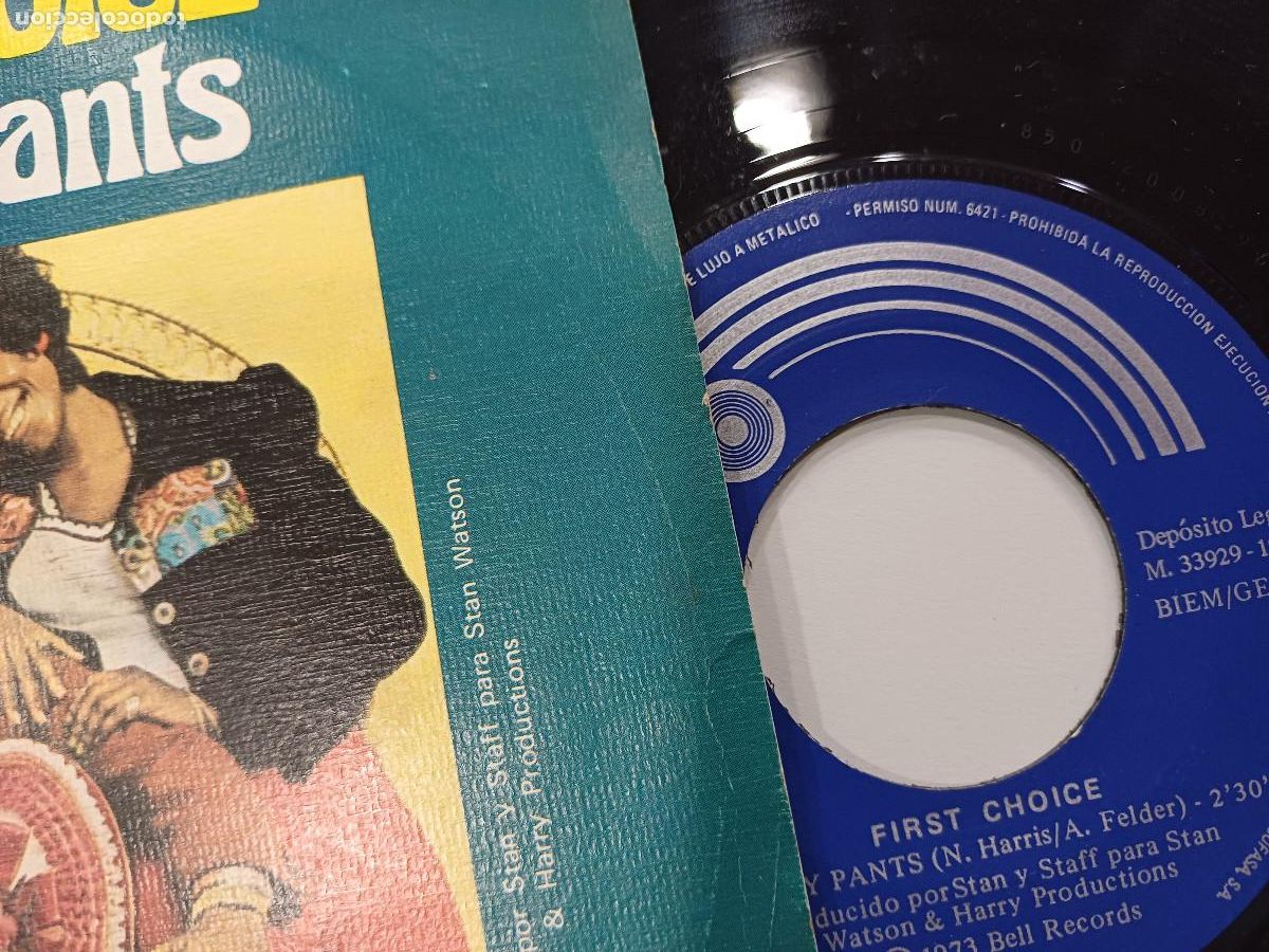 Discos de vinilo: FIRST CHOICE/SMARTY PANTS/SINGLE. - Foto 2