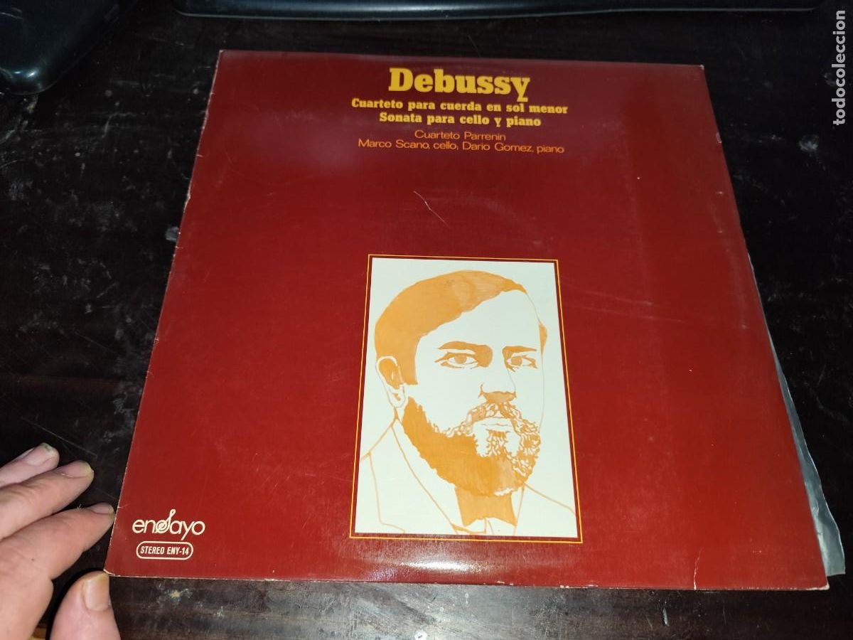 Vinyl-Schallplatten: DEBUSSY, CUARTETO PARA CUERDA EN SOL MENOR - SONATA CELLO Y PIANO (ENSAYO BELTER) LP PARRENIN SC R13