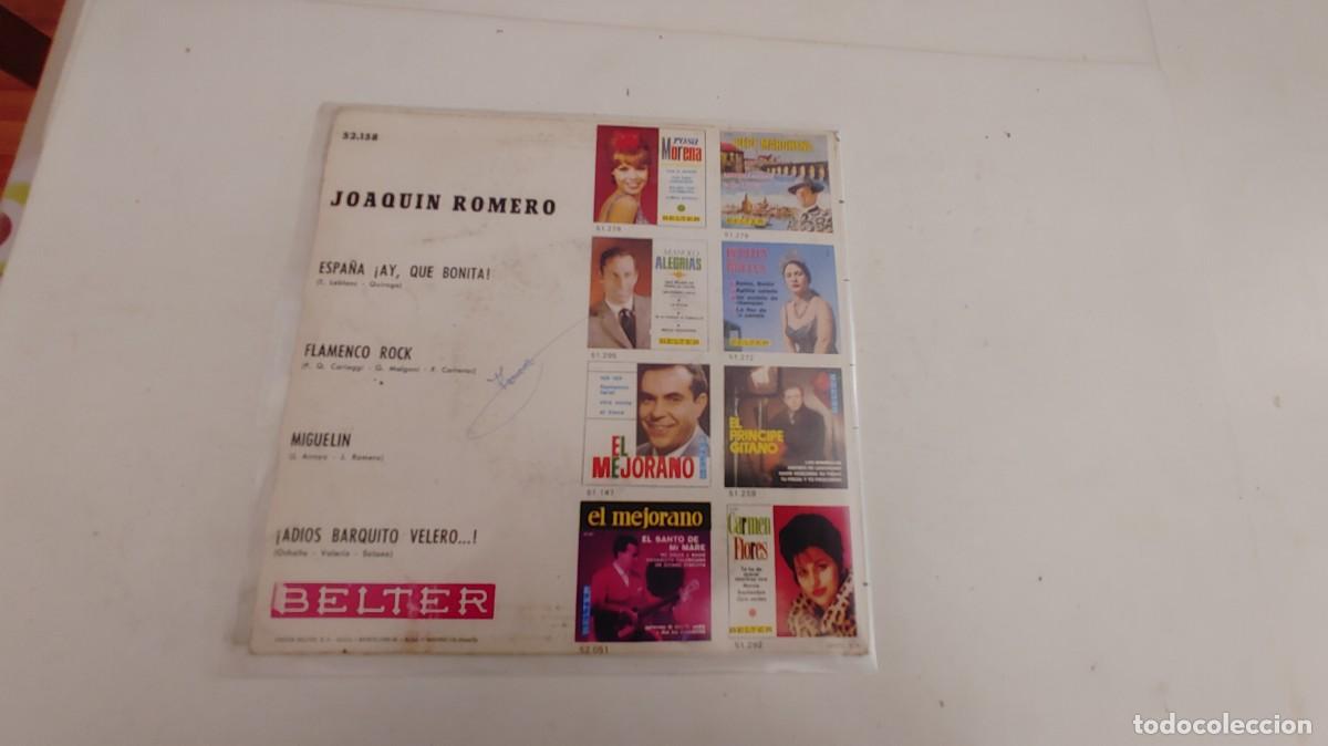 Discos de vinilo: JOAQUIN ROMERO-EP MIGUELIN +3 - Foto 2