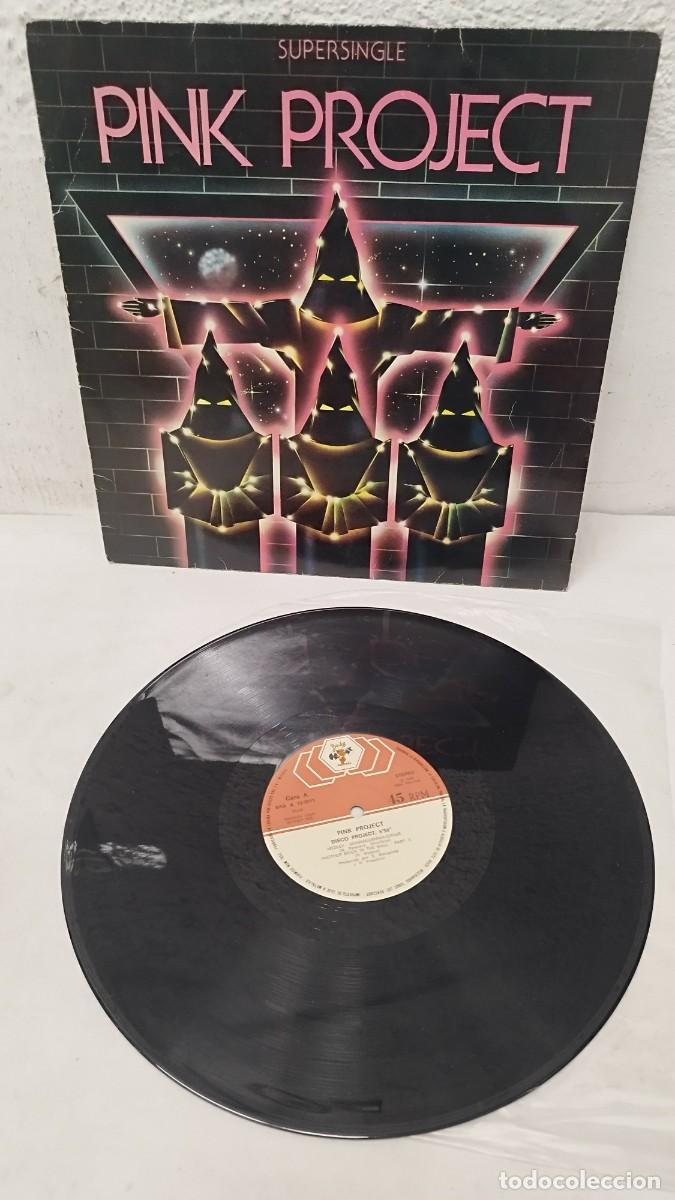 Discos de vinilo: Pink Project &ndash; Disco Project. Vinilo maxi-single italo-disco. - Foto 1