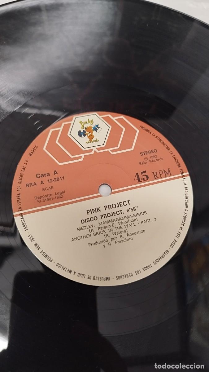 Discos de vinilo: Pink Project &ndash; Disco Project. Vinilo maxi-single italo-disco. - Foto 2