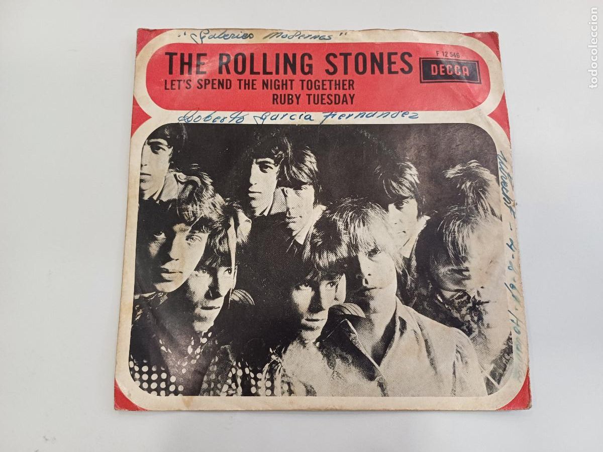 Discos de vinilo: THE ROLLING STONES/LETS SPEND THE NIGHT TOGETHER/SINGLE. - Foto 1