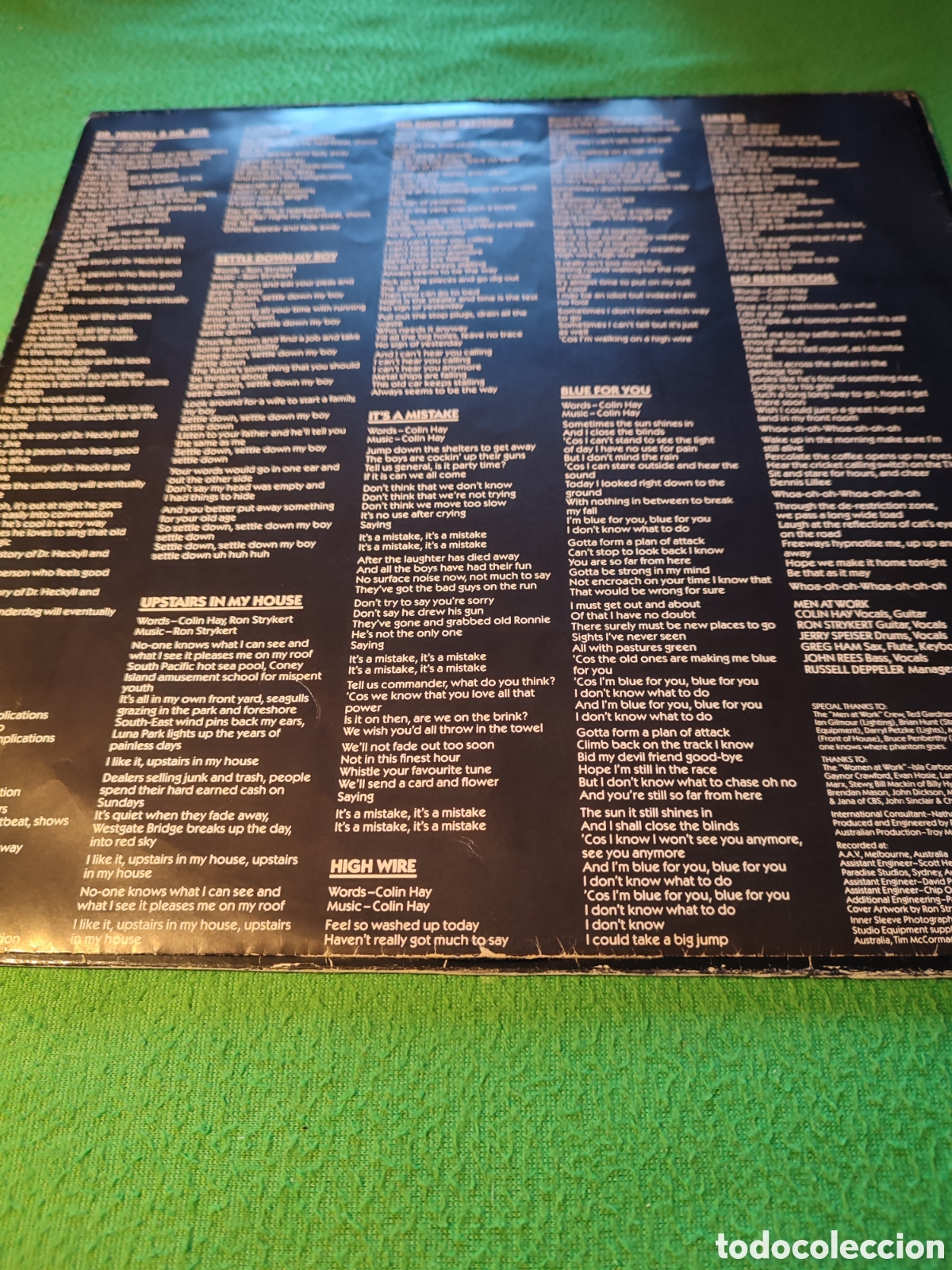 Discos de vinilo: Men At Work - Cargo Vinilo Lp - Foto 2