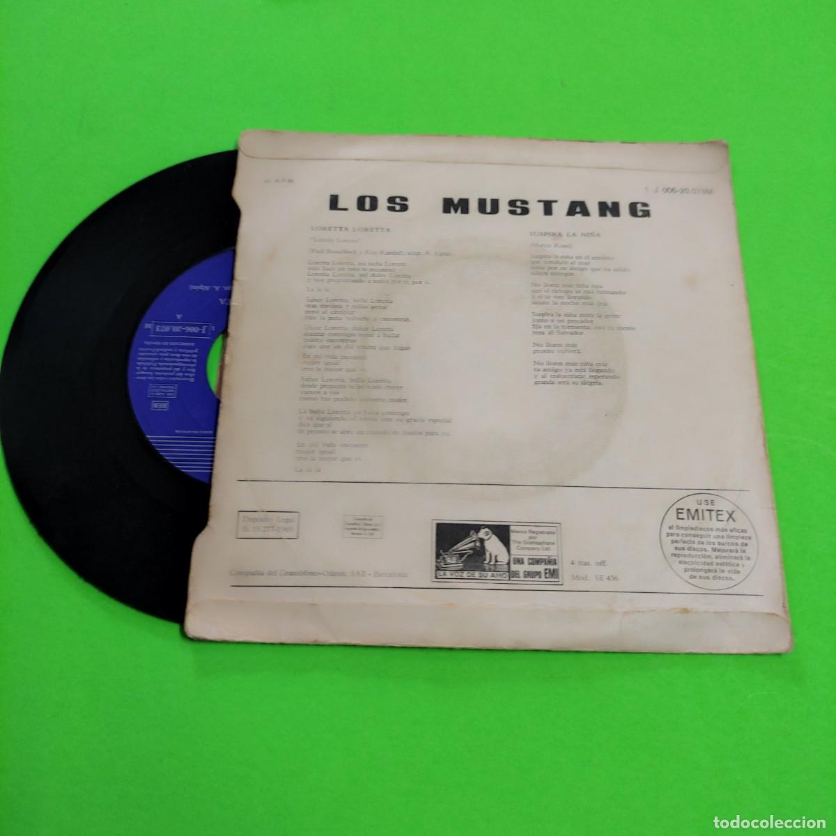 Discos de vinilo: LOS MUSTANG . LORETTA LORETTA ** SINGLE VINILO ** JUANI - Foto 2