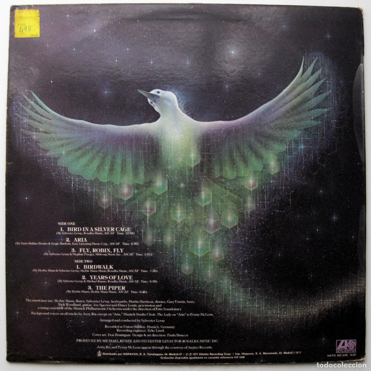 Discos de vinilo: Herbie Mann - Bird In A Silver Cage - LP Atlantic 1977 BPY - Foto 2