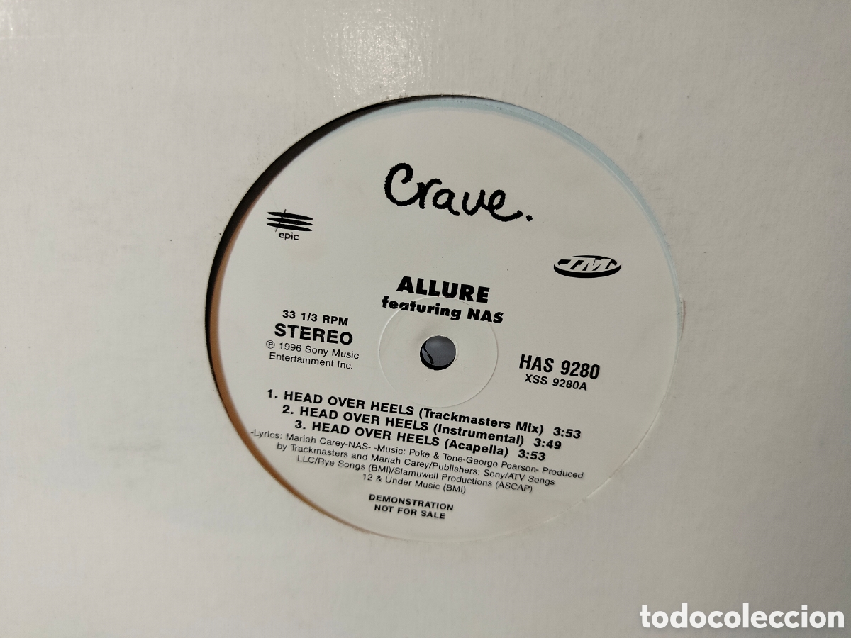 Discos de vinilo: Allure feat. Nas - Head over heels - Foto 2