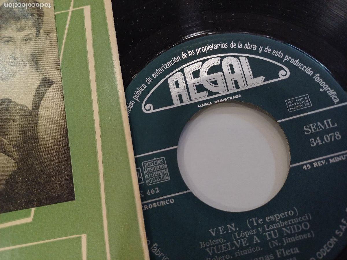 Discos de vinilo: HERMANAS FLETA/CARNAVALITO INCA/SINGLE. - Foto 2