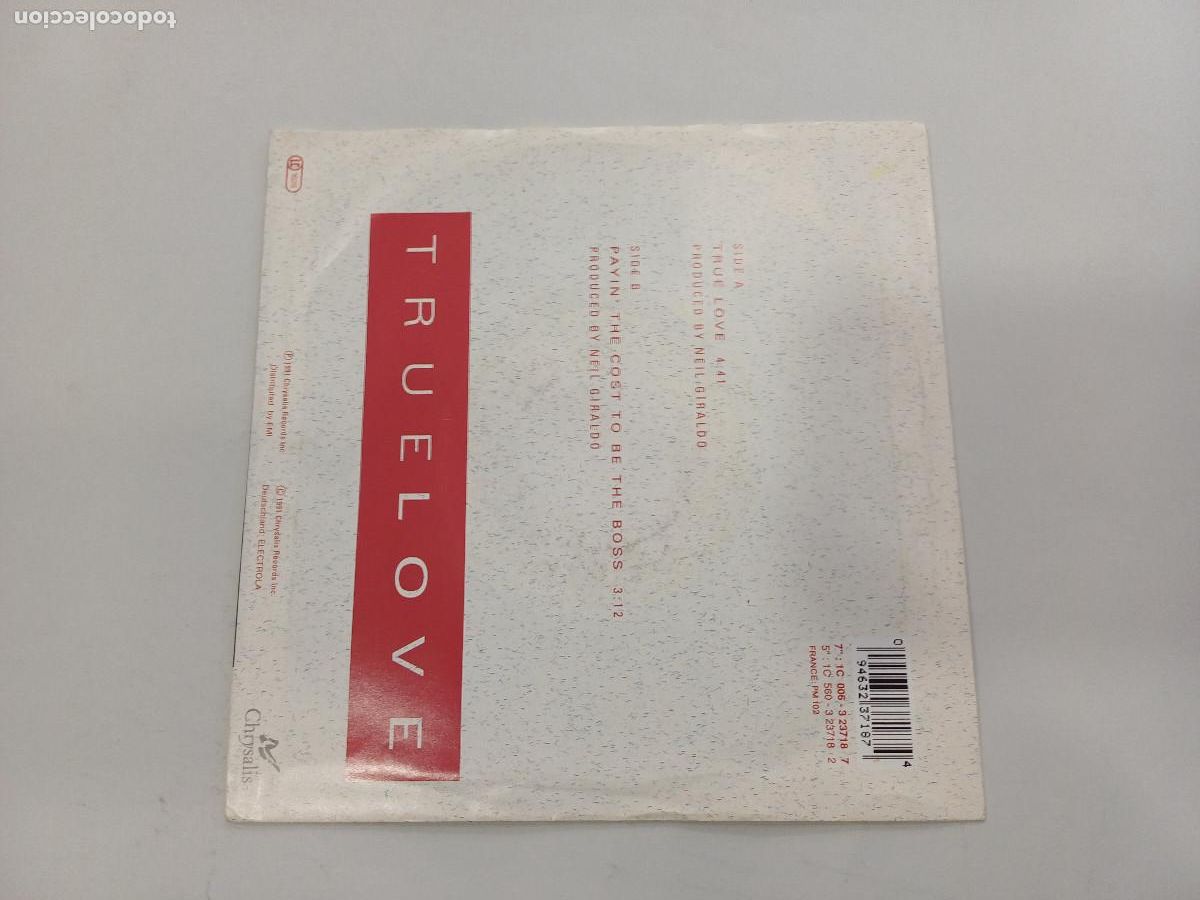 Discos de vinilo: PAT BENATAR/TRUE LOVE/SINGLE. - Foto 3