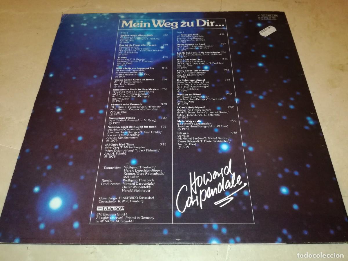 Discos de vinilo: HOWARD CARPENDALE-MEIN WEG ZU DIR - Foto 2