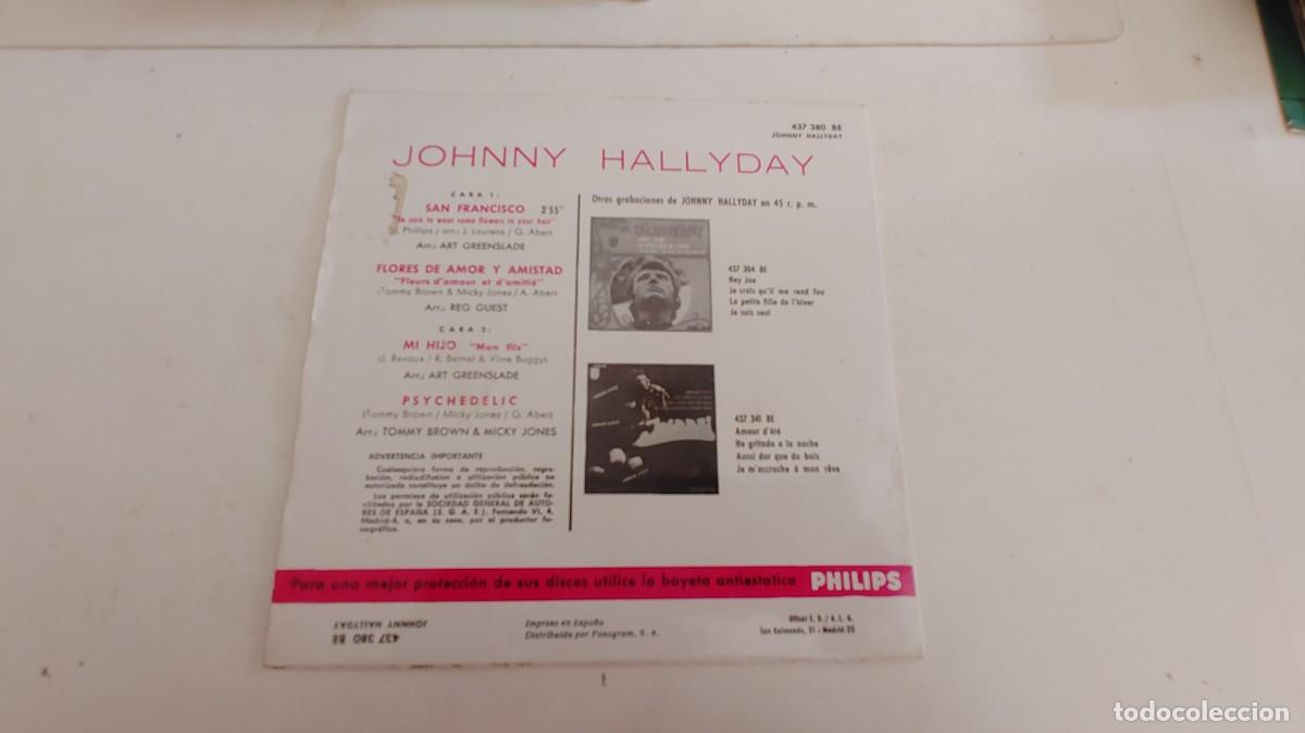 Discos de vinilo: JOHNNY HALLYDAY-EP SAN FRANCISCO +3 - Foto 2