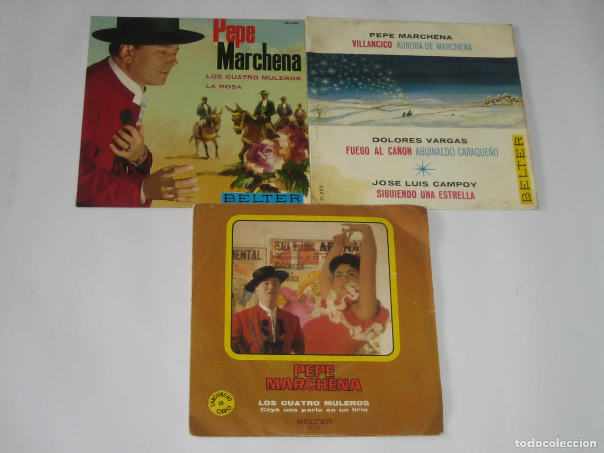 Discos de vinilo: DISCOFERTA - EPS/SINGLES - PEPE MARCHENA - LOTE DE 3 - Foto 1