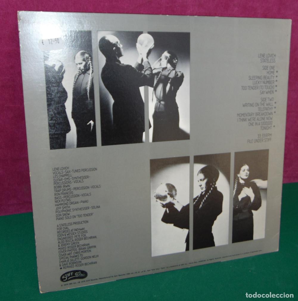 Discos de vinilo: Lene Lovich &ndash; Stateless - LP USA 1979 - Foto 3