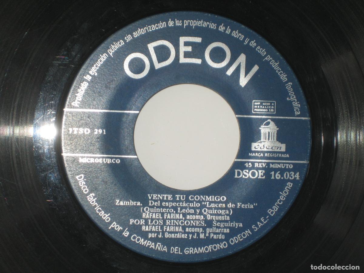 Discos de vinilo: DISCOFERTA - EPS/SINGLES - RAFAEL FARINA - LOTE DE 8 - Foto 2
