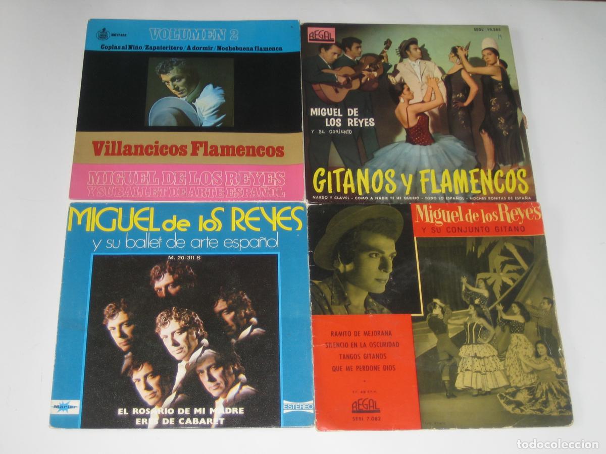 Discos de vinilo: DISCOFERTA - EPS/SINGLES - MIGUEL DE LOS REYES - LOTE DE 4 - Foto 1