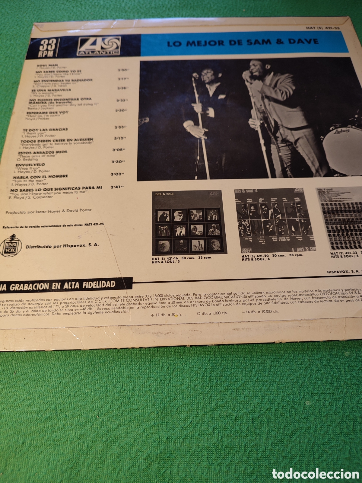 Discos de vinilo: Sam & Dave - Lo mejor de Vinilo Lp - Foto 2