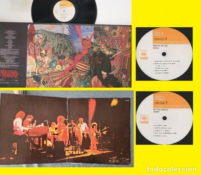 Discos de vinilo: SANTANA / ABRAXAS 1970, OYE COMO VA !! RARA SOLIDA EDIC. ORIG. JAPAN, SUPER DOBLE CARPETA,