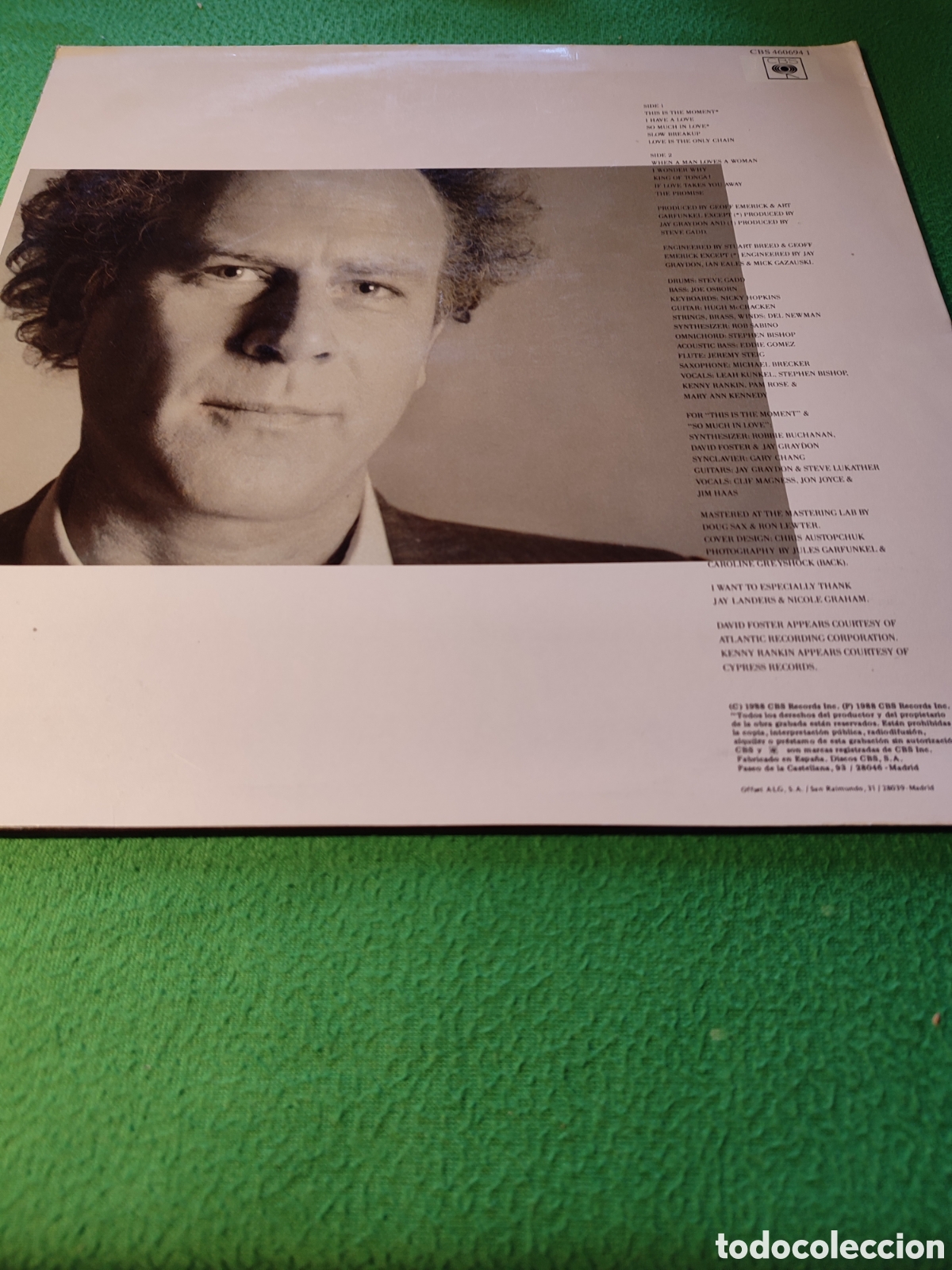 Discos de vinilo: Art Garfunkel - Lefty Vinilo Lp 1988 - Foto 2