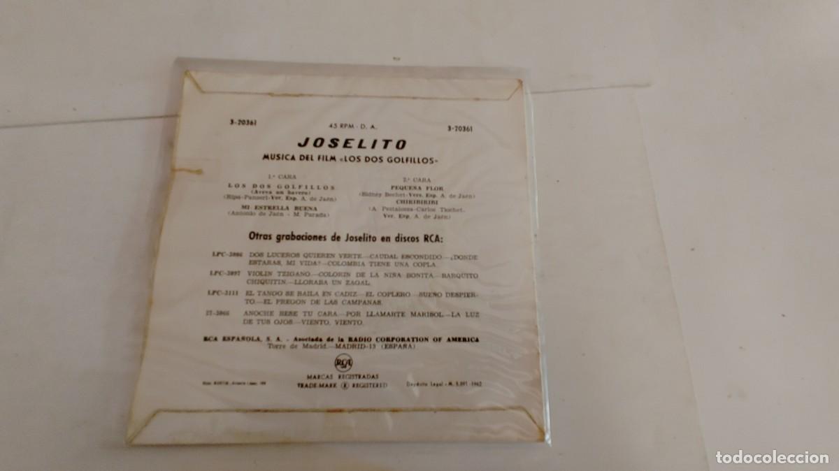 Discos de vinilo: JOSELITO-EP LOS DOS GOLFILLOS +3 - Foto 2