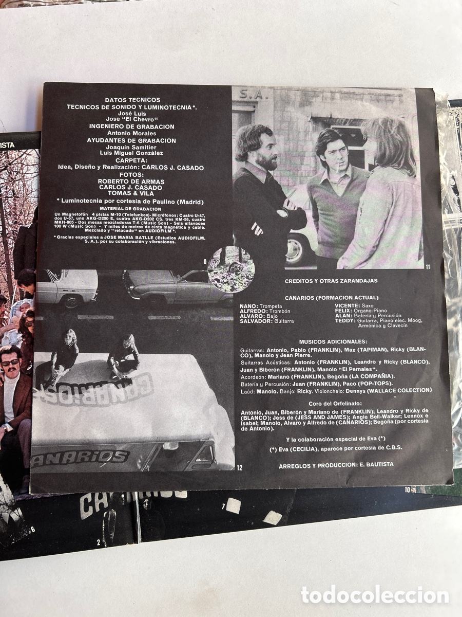 Discos de vinilo: CANARIOS-VIVOS-1972-GATEFOLD-VINILO SIN USO - Foto 4