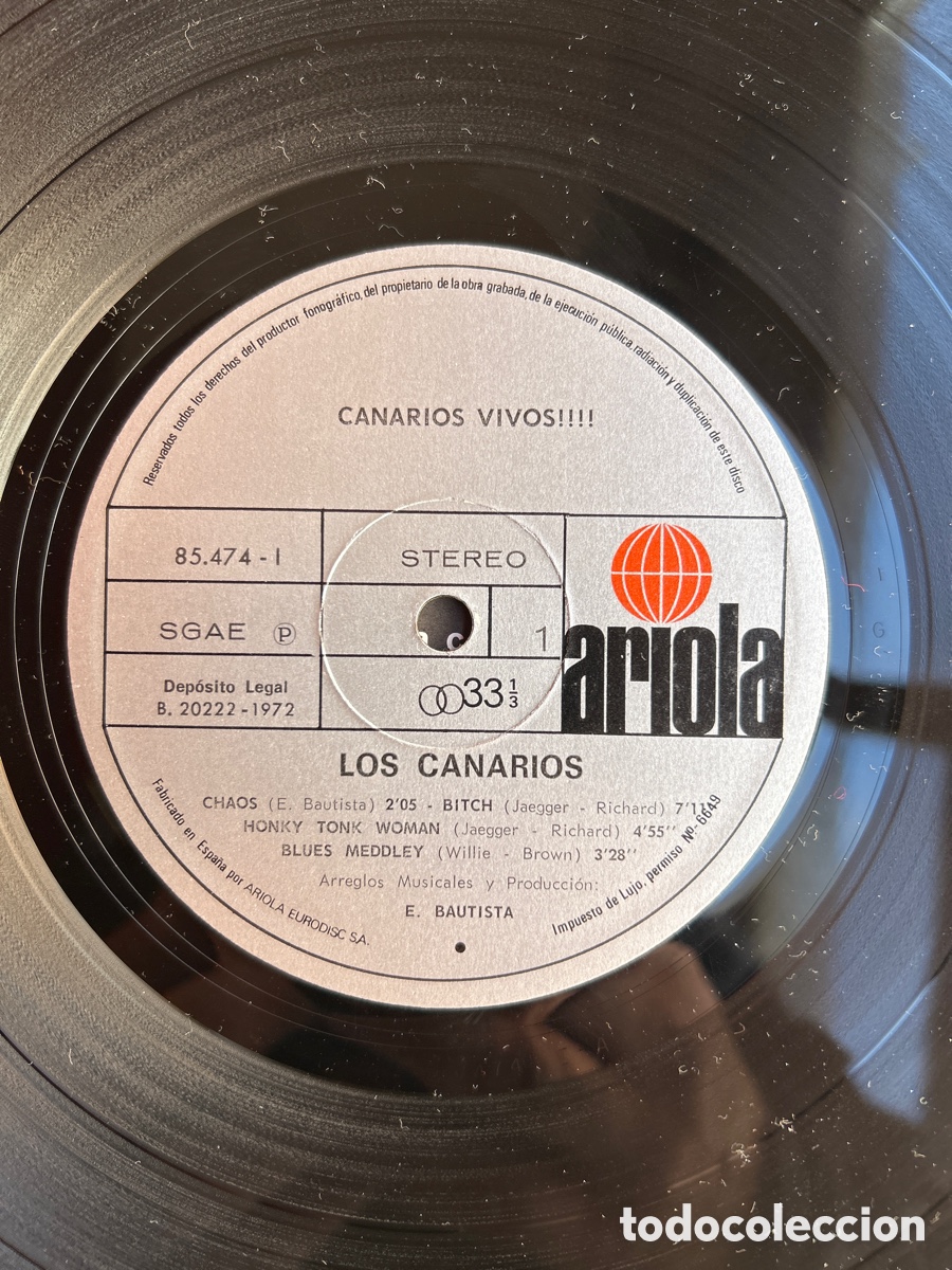 Discos de vinilo: CANARIOS-VIVOS-1972-GATEFOLD-VINILO SIN USO - Foto 7