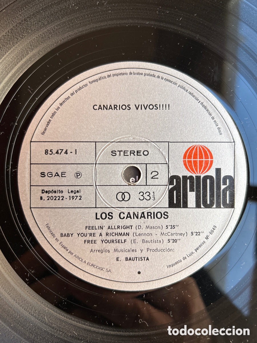 Discos de vinilo: CANARIOS-VIVOS-1972-GATEFOLD-VINILO SIN USO - Foto 9