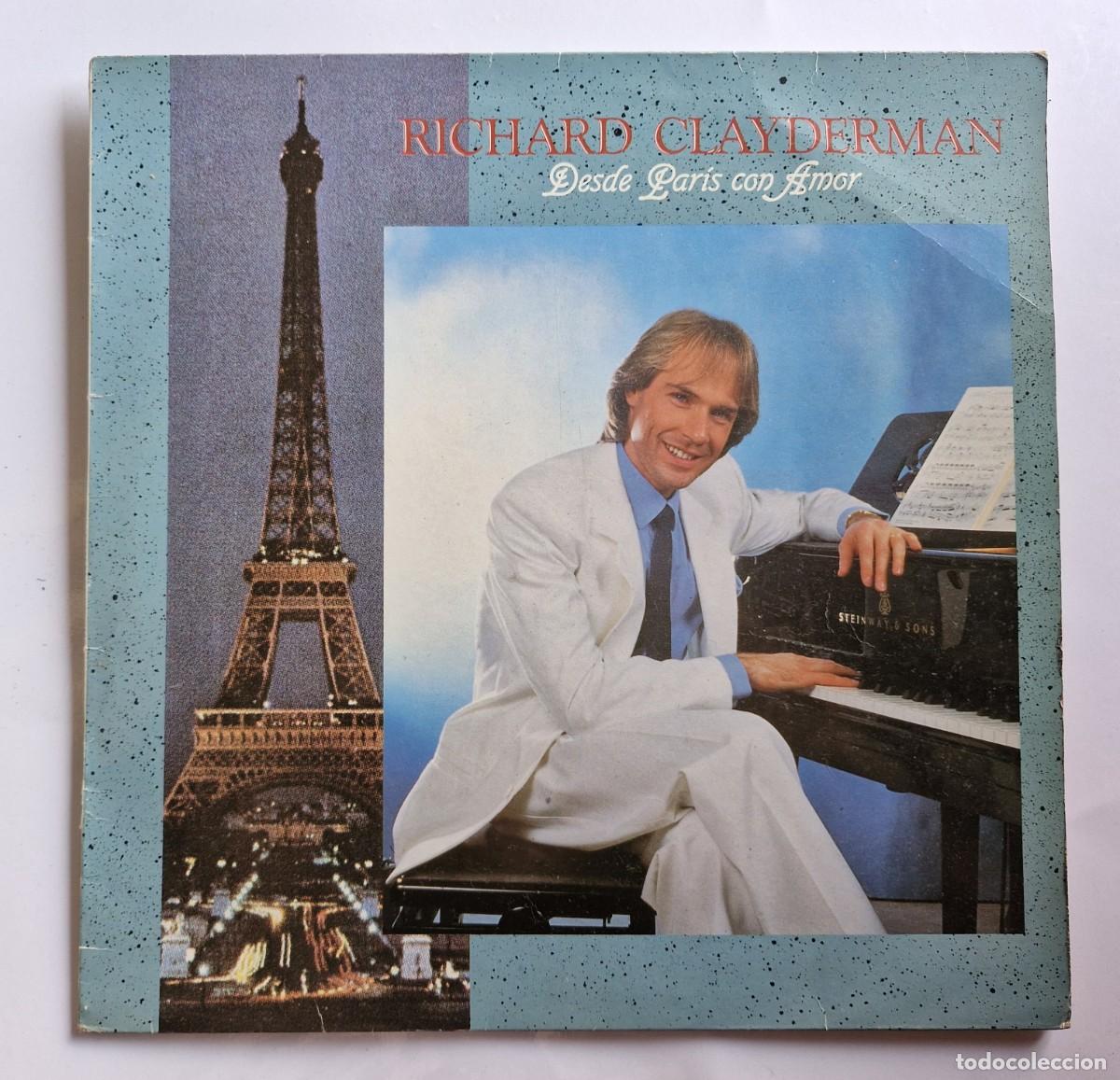 Discos de vinilo: VINILO RICHARD CLAYDERMAN - DESDE PARIS CON AMOR - Foto 1