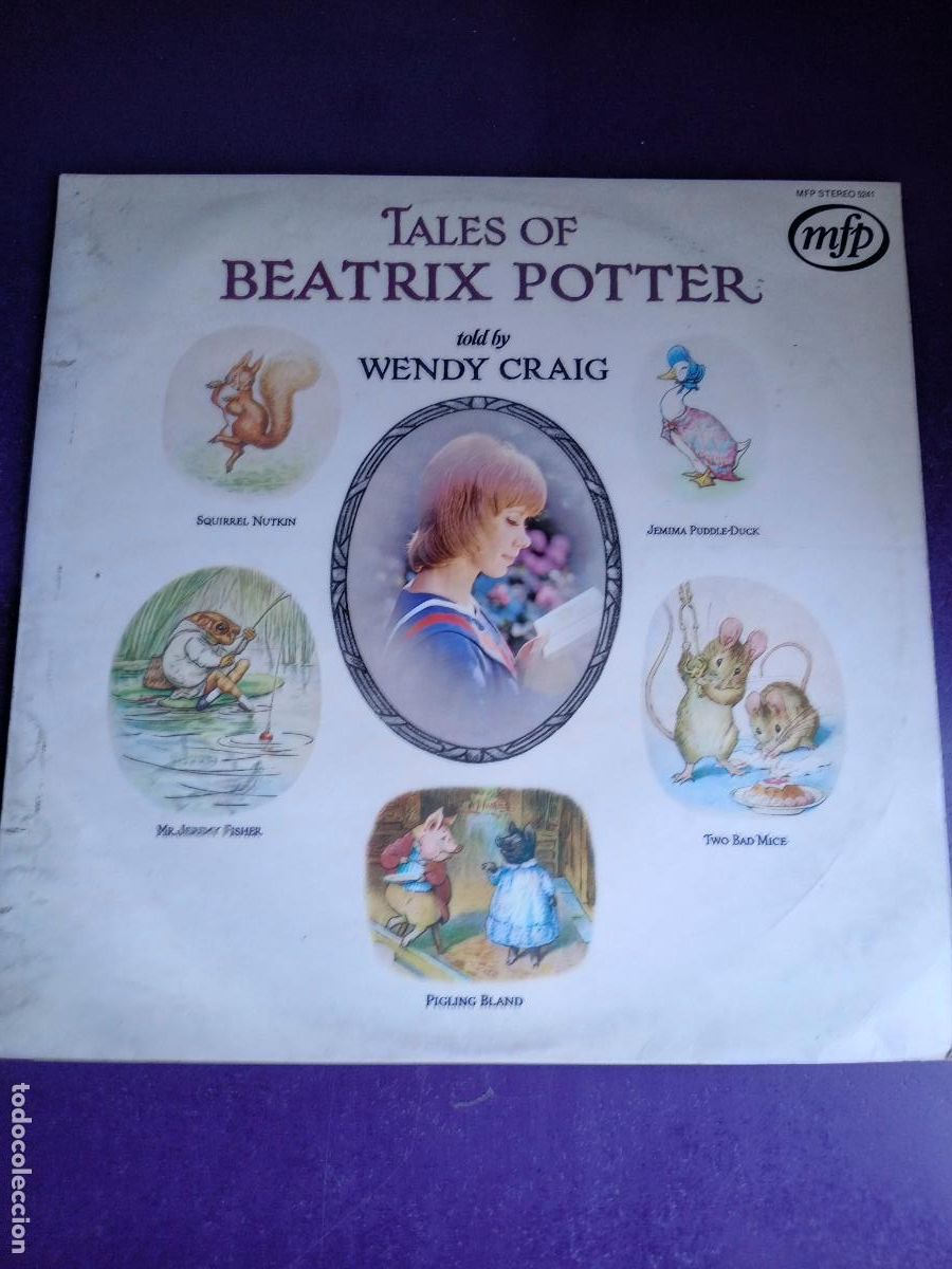 Discos de vinilo: Wendy Craig &lrm;&ndash; Tales Of Beatrix Potter - LP MFP 1971 - AUDIOLIBRO CUENTOS EN INGLES - SIN APENAS USO