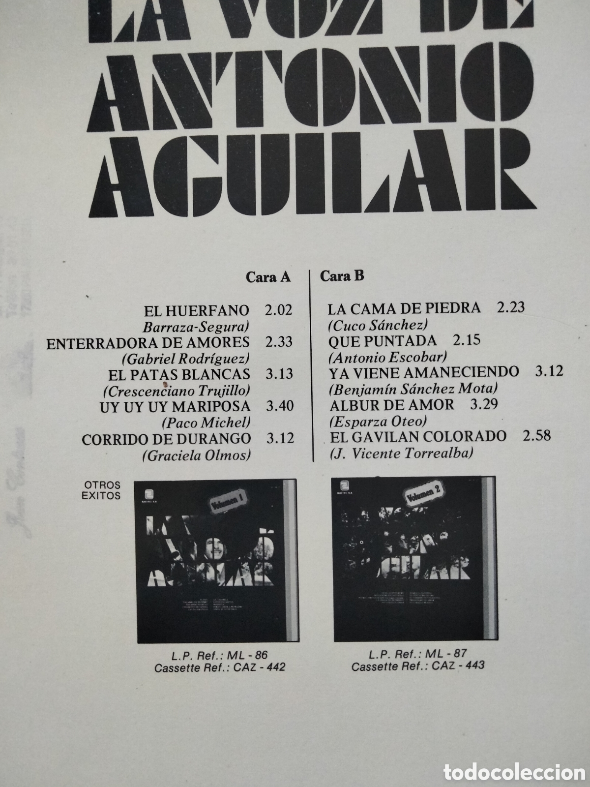 Discos de vinilo: La voz de Antonio Aguilar vinilo - Foto 3