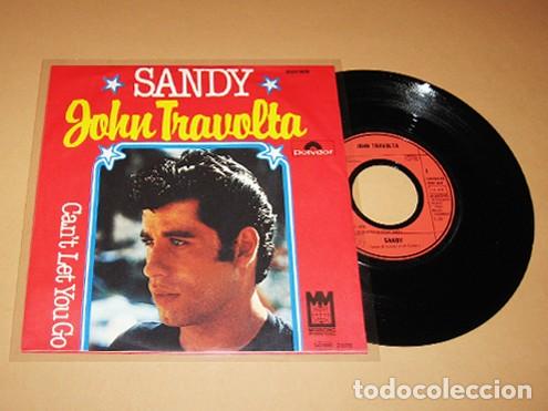 Discos de vinilo: JOHN TRAVOLTA - SANDY - LOVE THEME DE LA PELICULA GREASE - SINGLE - 1978 - IMPORT