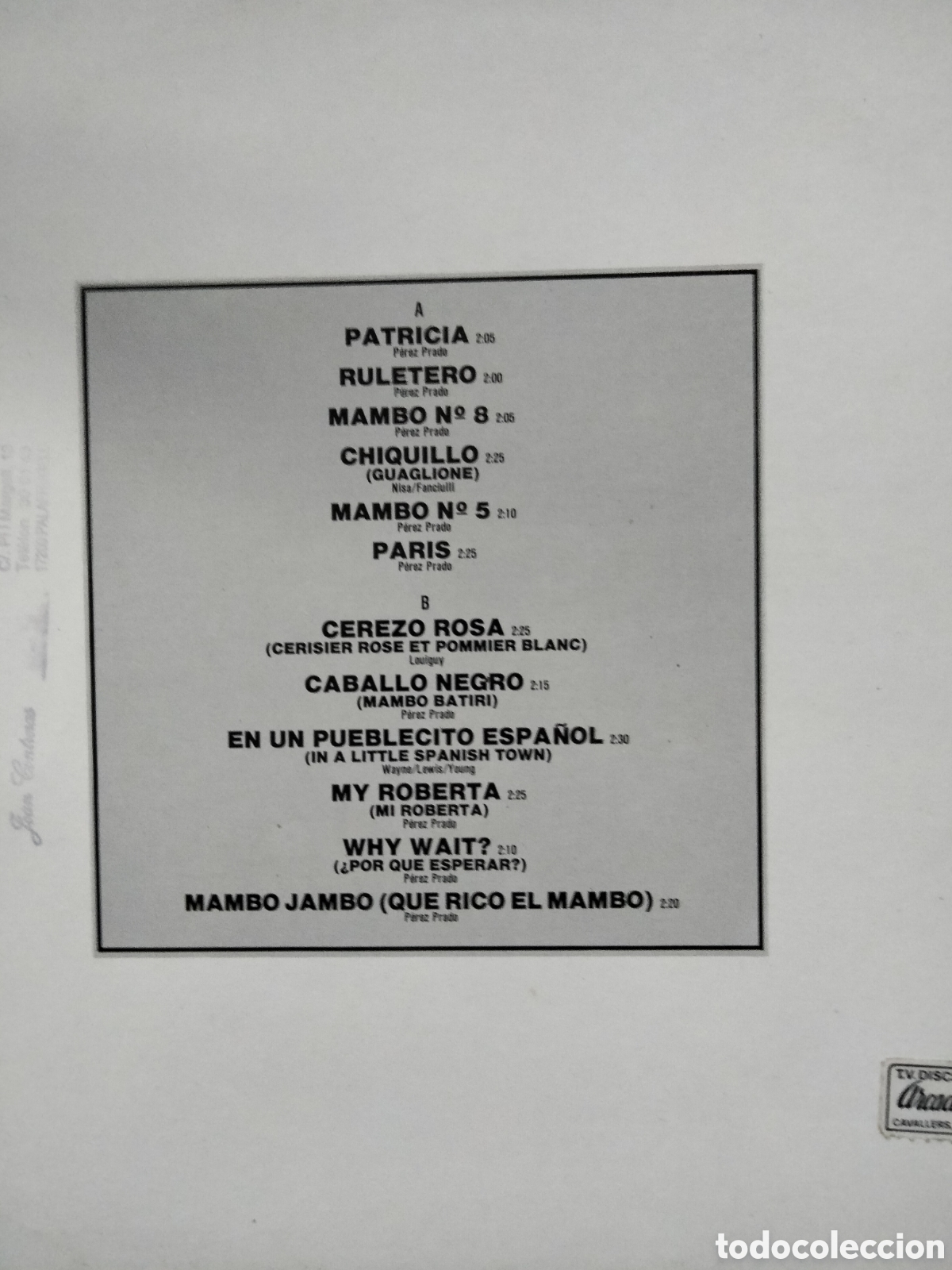 Discos de vinilo: Vinilo Perez Prado - Antologia - Foto 2
