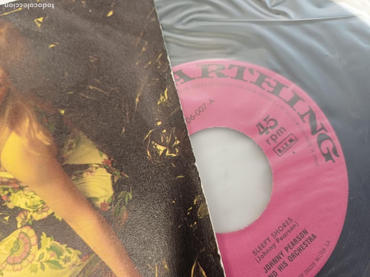Discos de vinilo: JOHNNY PEARSON/SLEEPY SHORES/SINGLE. - Foto 2