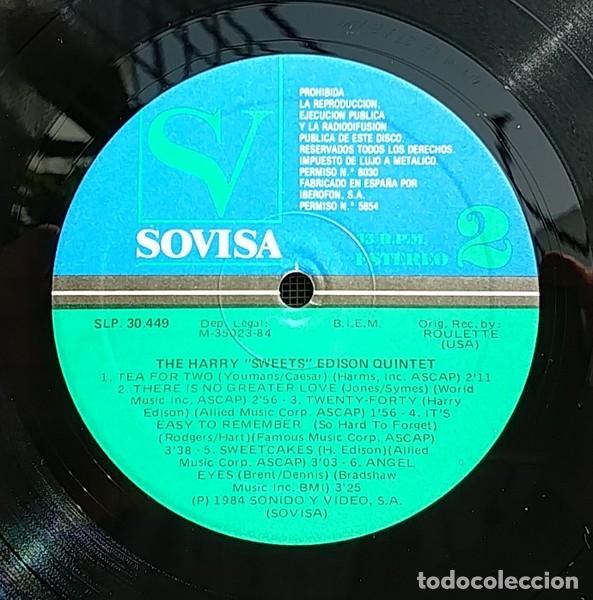 Discos de vinilo: The Harry &rdquo;Sweets&rdquo; Edison Quintet - Sovisa / Roulette (LP Vinilo) - Foto 3