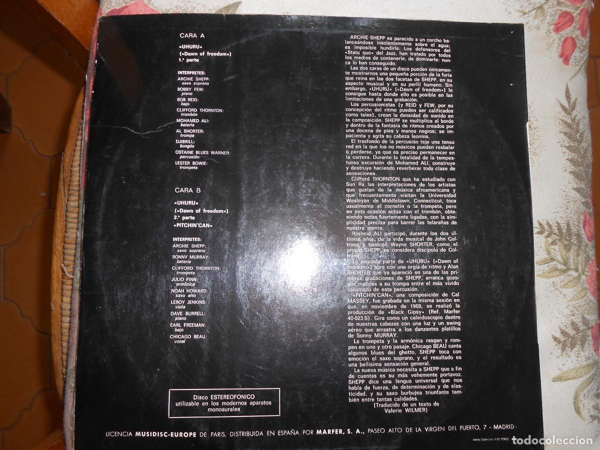 Discos de vinilo: ARCHIE SHEPP --PITCHIN CAN - Foto 2