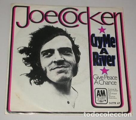 Discos de vinilo: JOE COCKER 45t CRY ME A RIVER single - Foto 1