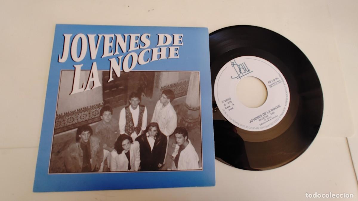 Discos de vinilo: JOVENES DE LA NOCHE-SINGLE SILUETAS - Foto 1