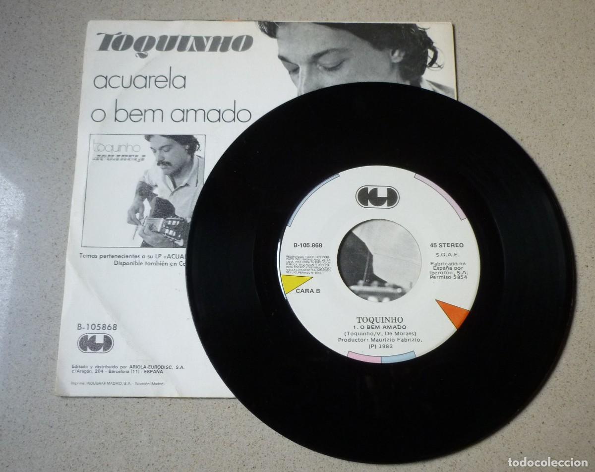 Discos de vinilo: Single de Toquinho, &rdquo;Acuarela&rdquo;, 1983 - Foto 3