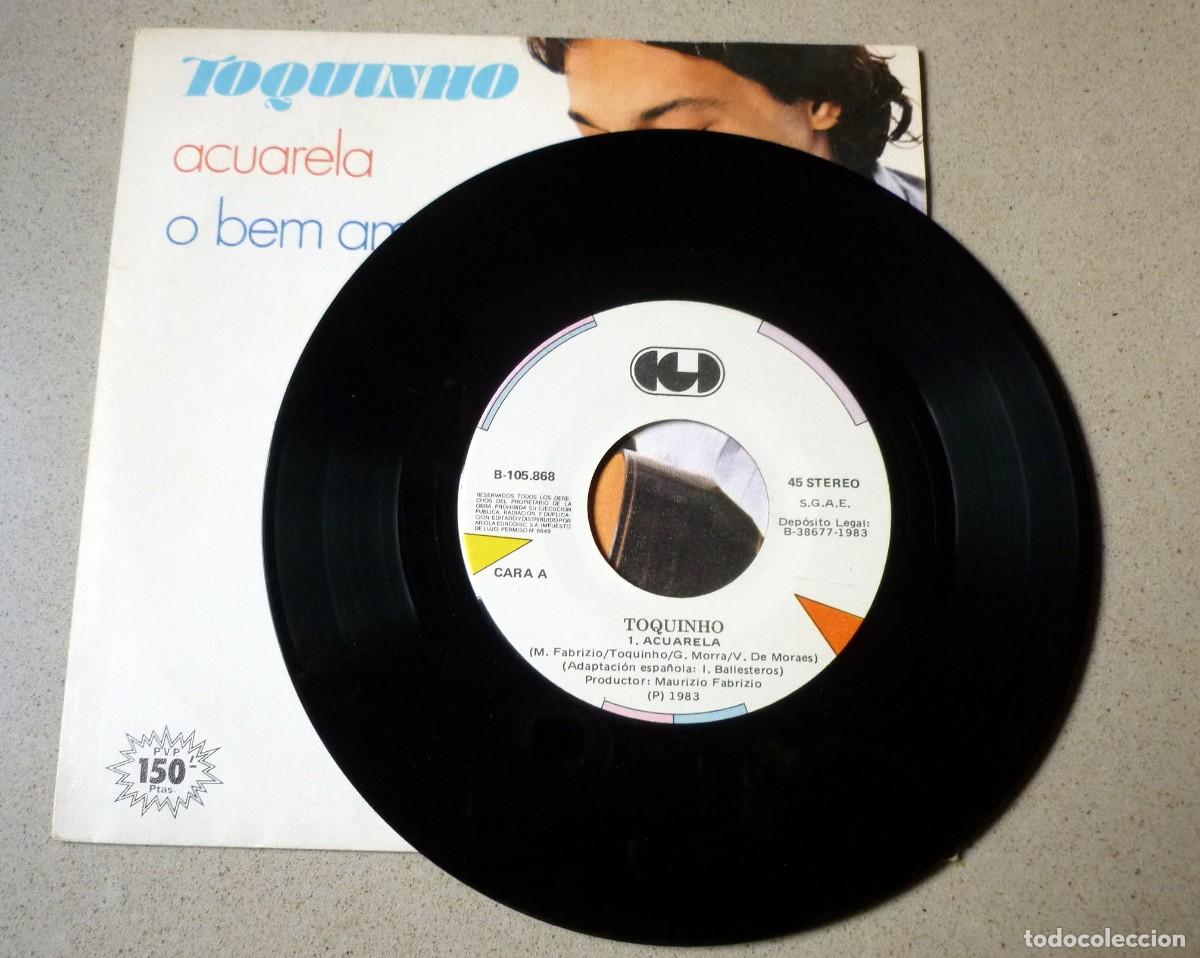 Discos de vinilo: Single de Toquinho, &rdquo;Acuarela&rdquo;, 1983 - Foto 4