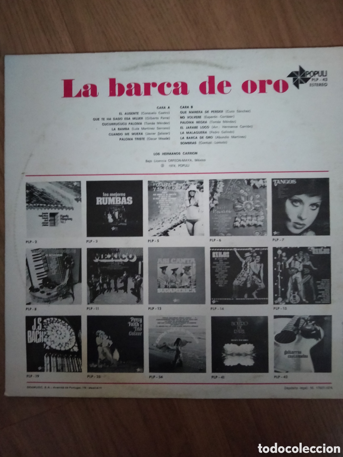 Discos de vinilo: La Barca de Oro - Los hermanos Carrion - vinilo - Foto 3